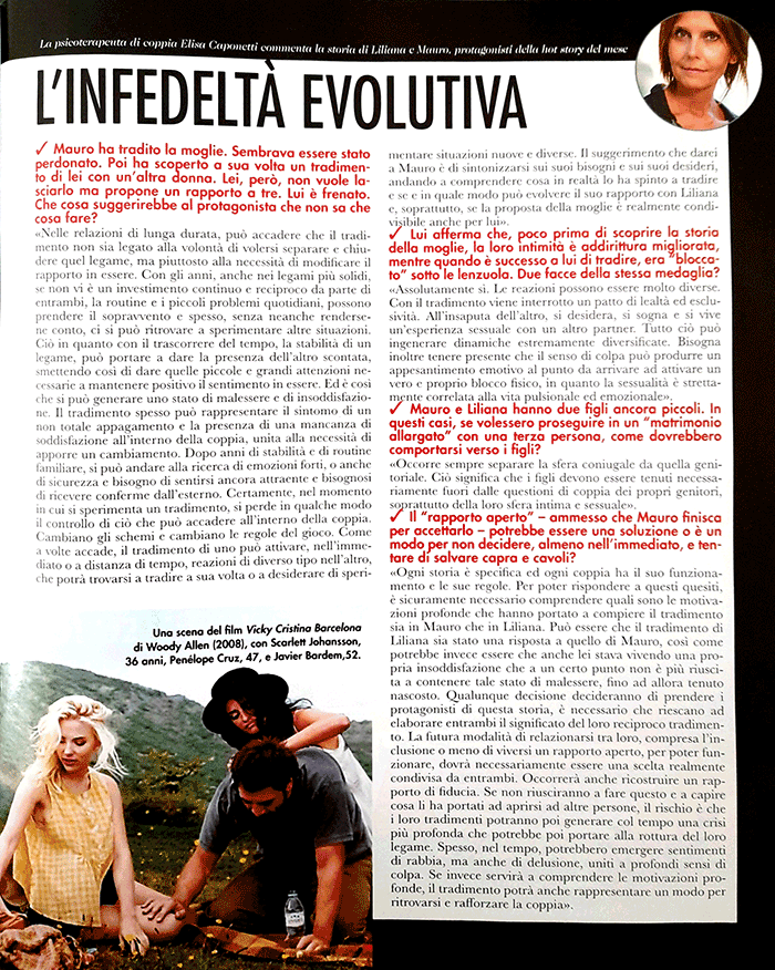 lei style agosto 2021 elisa caponetti coppia tradimento infedelta evolutiva