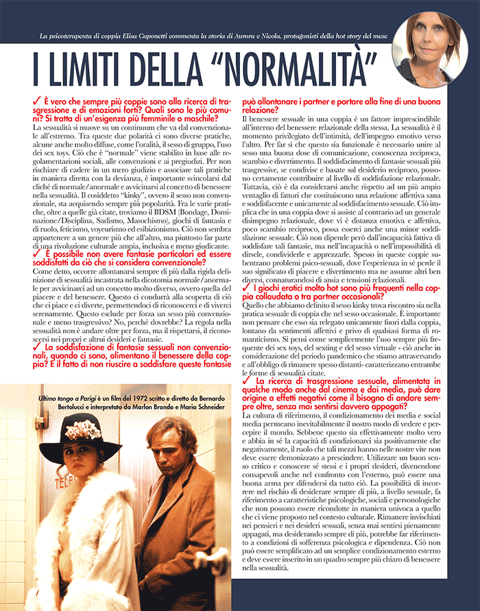 lei style gennaio 2022 elisa caponetti sessualità