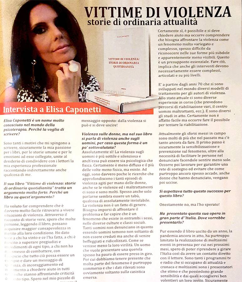 tutto elisa caponetti intervista libro vittime di violenza