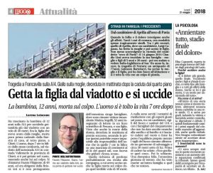 getta la figlia dal viadotto e si uccide