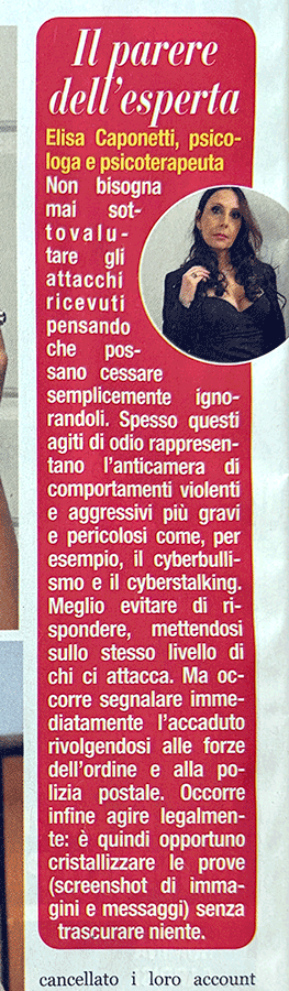 cyberbullismo eva tremila elisa caponetti