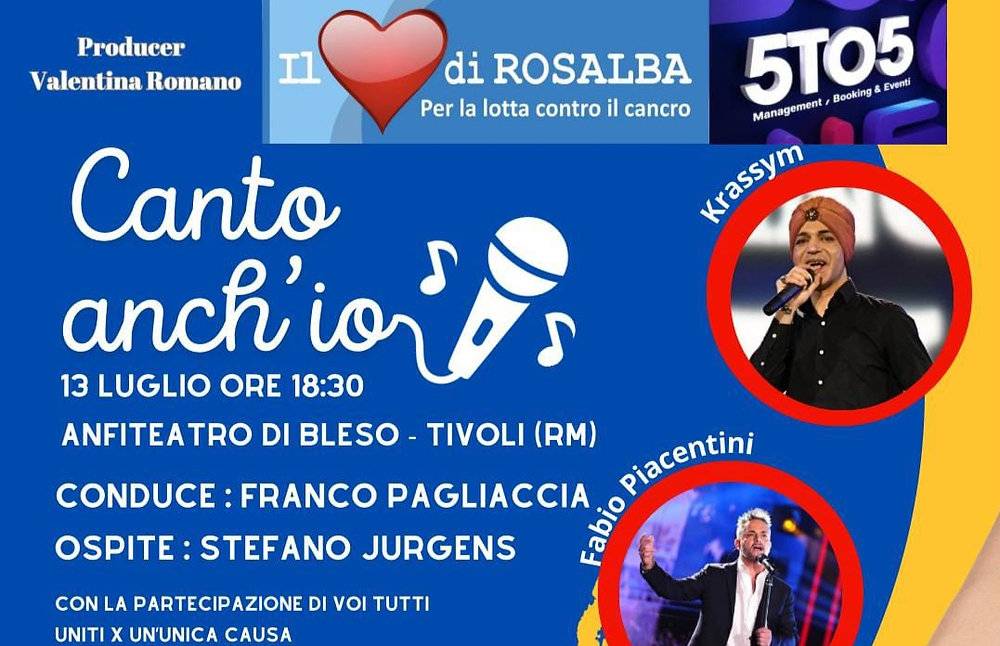 Canto anch’io: a Tivoli il talent per la lotta contro il cancro