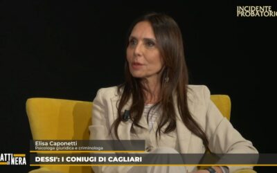 Elisa Caponetti in tv a Incidente Probatorio e Psiche Criminale